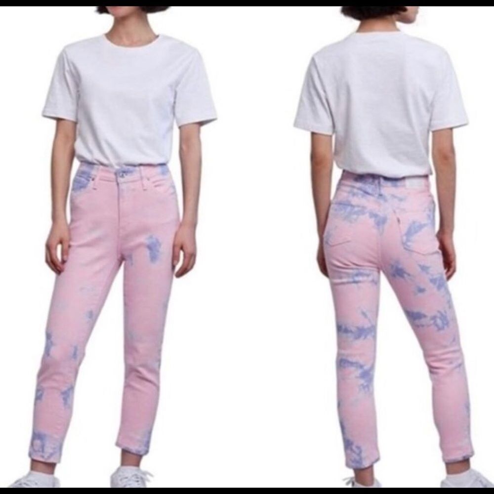 LEVI’S High Rise Tie Dye Skinny Jeans